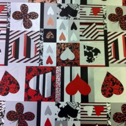 Kartenspiel/Herzen, 70x100 cm