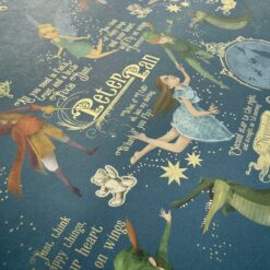 Alternative view of Peter Pan, 50x70 cm Märchenpapier mit Golddruck