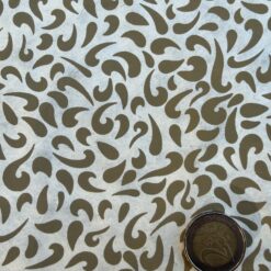 Alternative view of Loktapapier Wirbel Graubraun auf Natur ca. 50 x 75cm