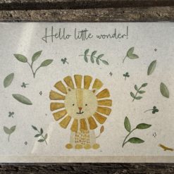 Klappkarte:“ Hello Kittel Wonder!“