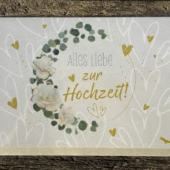 Klappkarte: "Alles Liebe zur Hochzeit!“