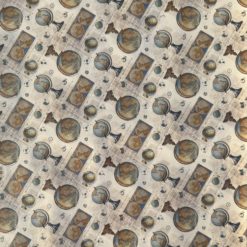 Mappamondi - Golben, Weltkugel, Globus mit Goldfolie veredelt 70x100cm