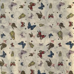 Farfalle - Schmetterlinge, Falter mit Goldfolie veredelt 70x100cm