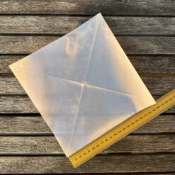 selbstklebende Dreiecktaschen transparent 4 Stück 14x14 cm für die rechte und die linke Ecke