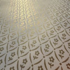 Alternative view of Goldene Röschen auf Creme 50 x 70cm