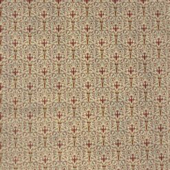 Florentiner Lilie rot und Pastell bunt, 50x70 cm, mit Gold