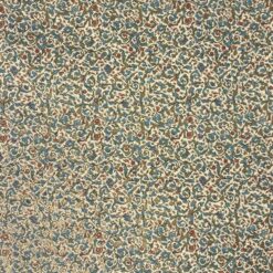 Florentiner Muster blau, bunt und Gold, 50x70 cm,