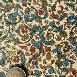 Alternative view of Florentiner Muster blau, bunt und Gold, 50x70 cm,