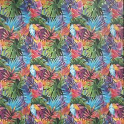 Bunte Palmenblätter mit gold 50x70