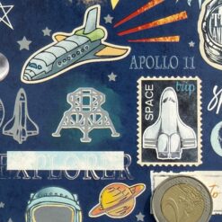 Alternative view of Weltraum, Space, Apollo II, Moon 50x70