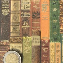 Alternative view of Bücherrücken Bibliothek mit Gold 50x70 cm