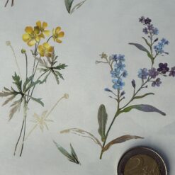 Alternative view of Wildblumen und Gartenpflanzen mit Gold 50x70