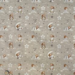 Baby-Bär Pastell mit Gold 50x70