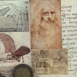 Alternative view of Leonardo, Erfindungen 50x70
