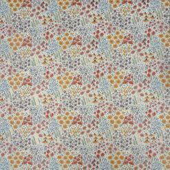 Buntes Blumenmeer mit Gold 50x70